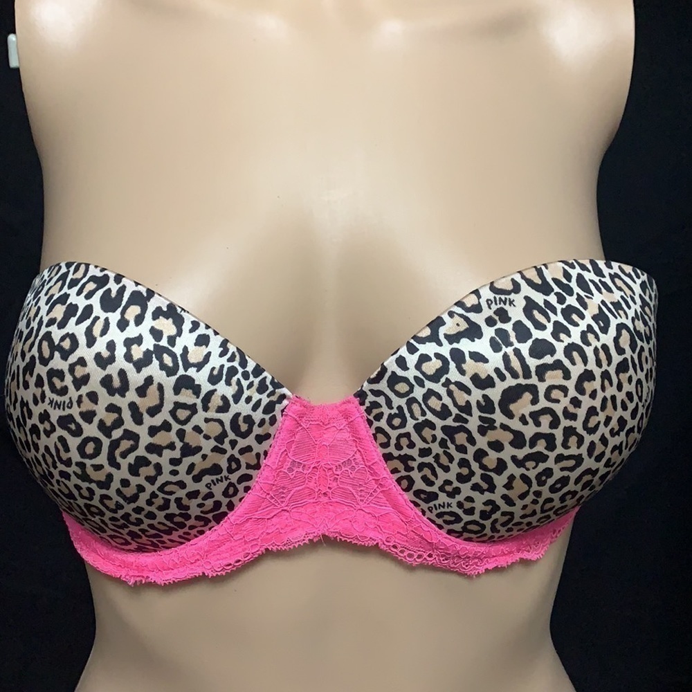 pink Victoria’s Secret multi way push up bra